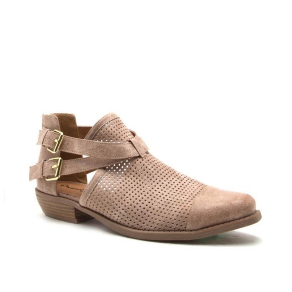 New distressed oatmeal bootie - Picture 4 of 5